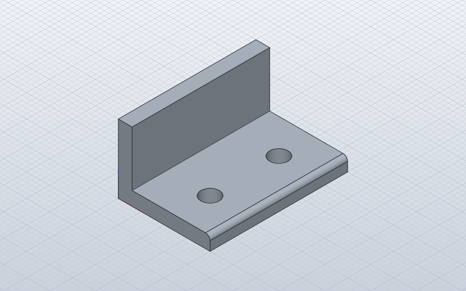 The bracket example, rendered by solvecraft-cli snapshot